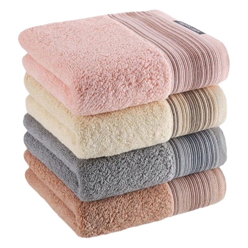 Gold Towel Kj1059 Independent Packaging 7A Grade Antibacterial Pure Cotton Thickeneded Towel Gift Wholesale Group Purchase