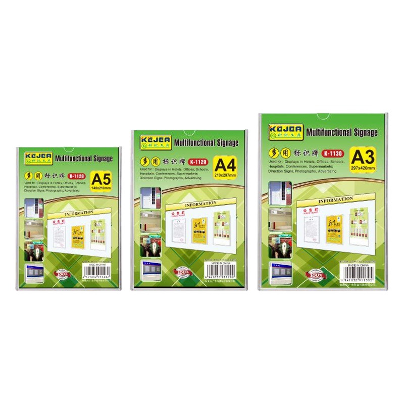 Keji A3 Signs A4 Door Stickers Integrated Signs Insert Cards A5 Publicity Information Publicity Signs Information Signs
