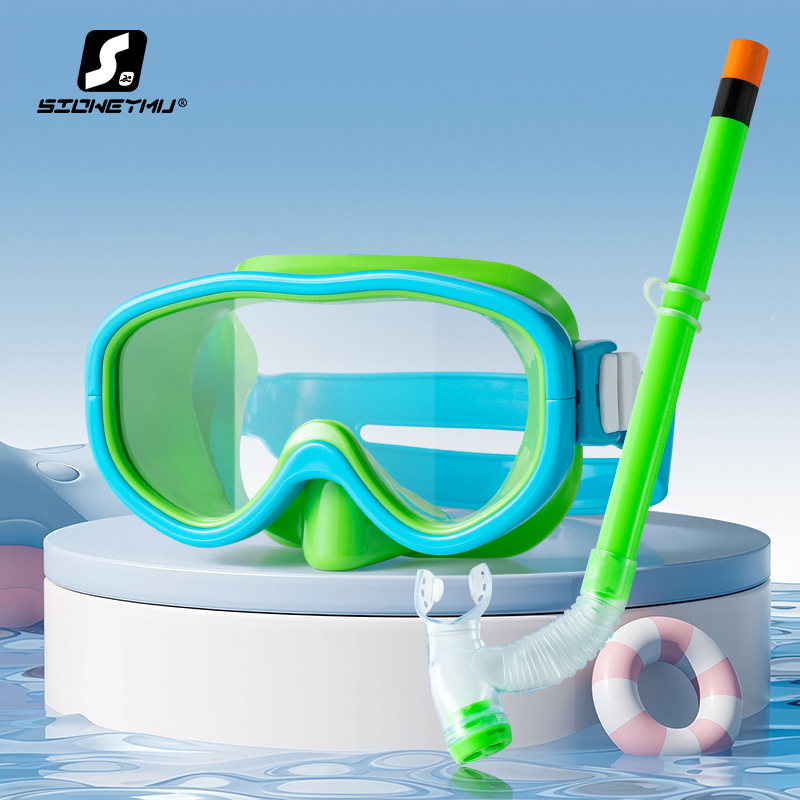 Picture of Svem Goggles Children's Waterproof Swimming Glasses Men's and Women's Diving Goggles suit Snorkeling Semi-dry Snorkeling Equipment