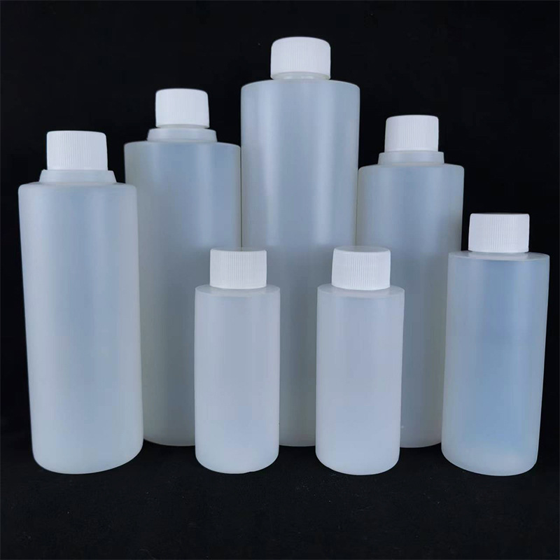 Spot 100 200 500ml Plastic Bottle Hdpe Translucent Sub-Bottle Sample Bottle Flat Shoulder with Lid Empty Bottle
