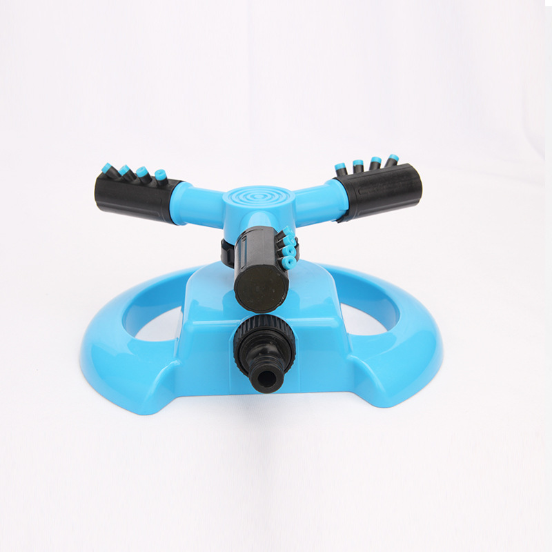 Picture of Manufacturer Supplies Crescent-Shaped Nursery Fully Automatic Rotating Sprinkler Three-Pronged Nozzle Garden Gardening Lawn Irrigator