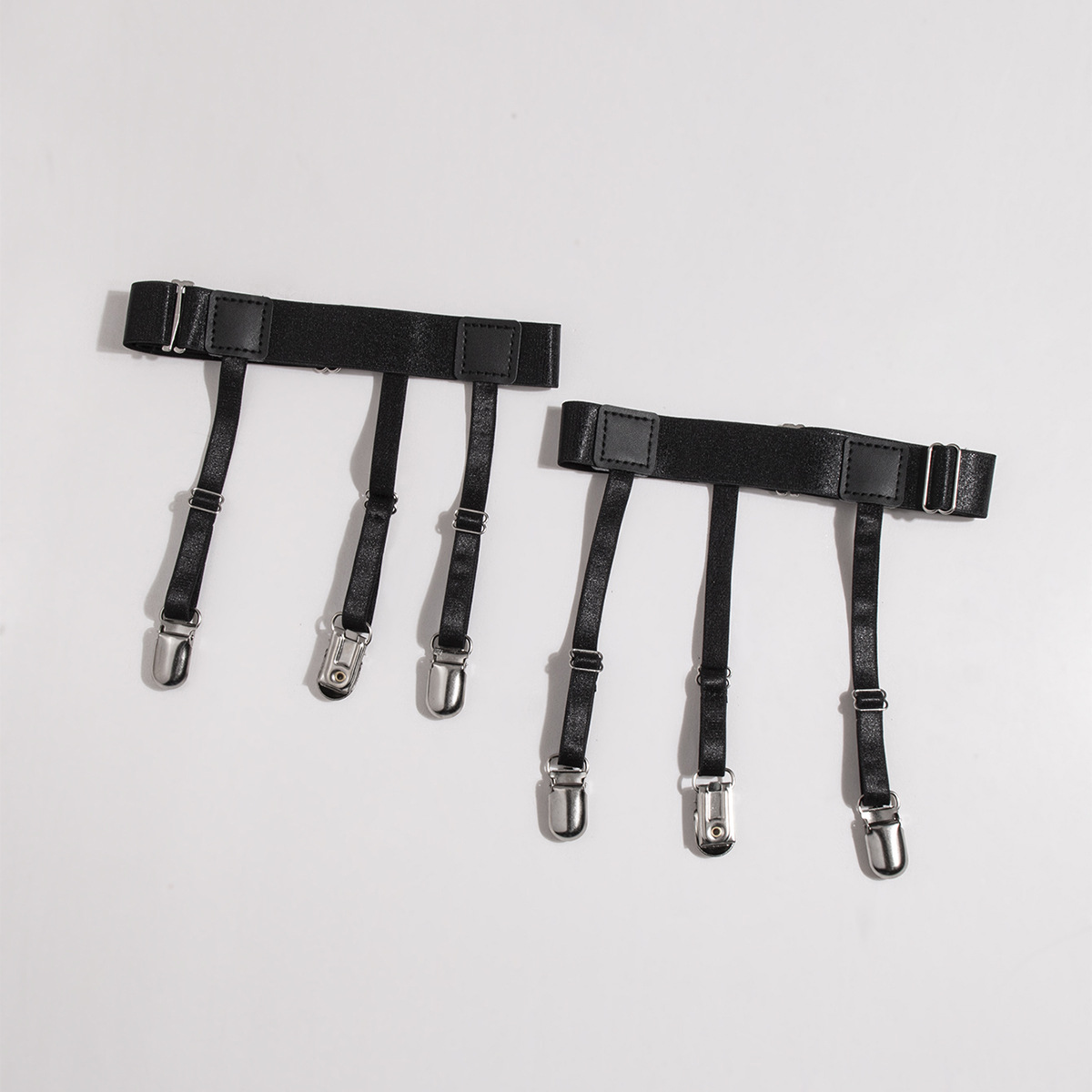 Picture of Unisex Simple elastic adjustable three-clip shirt clip socks clip business all-match in stock neat men