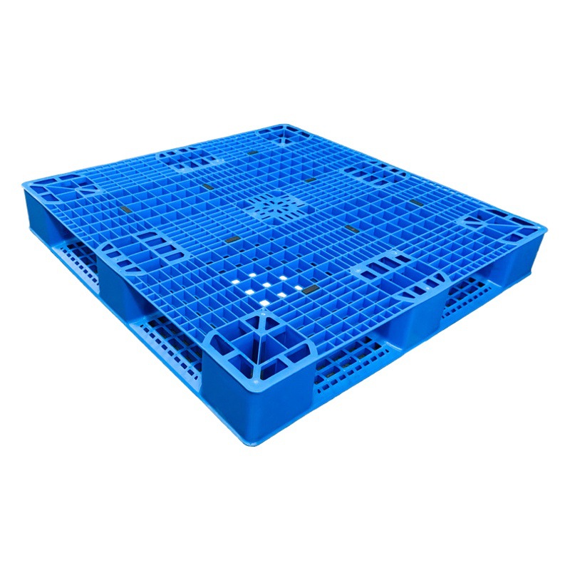 Tian Zi Grid Plastic Pallet Blue 1210 with Hook Stacker Palletizing and Steel Pipe Warehouse Forklift Card