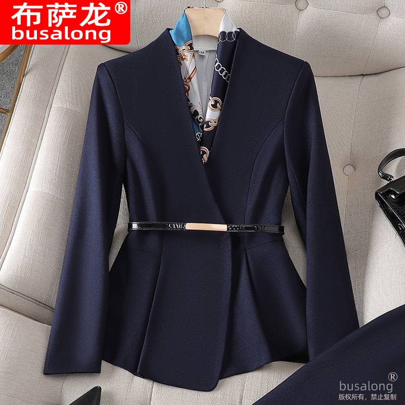 Picture of Long Sleeve Business Wear suit Suit Jacket Temperament Women's White Collar Business Work Clothes Workwear Casual Fashion suit