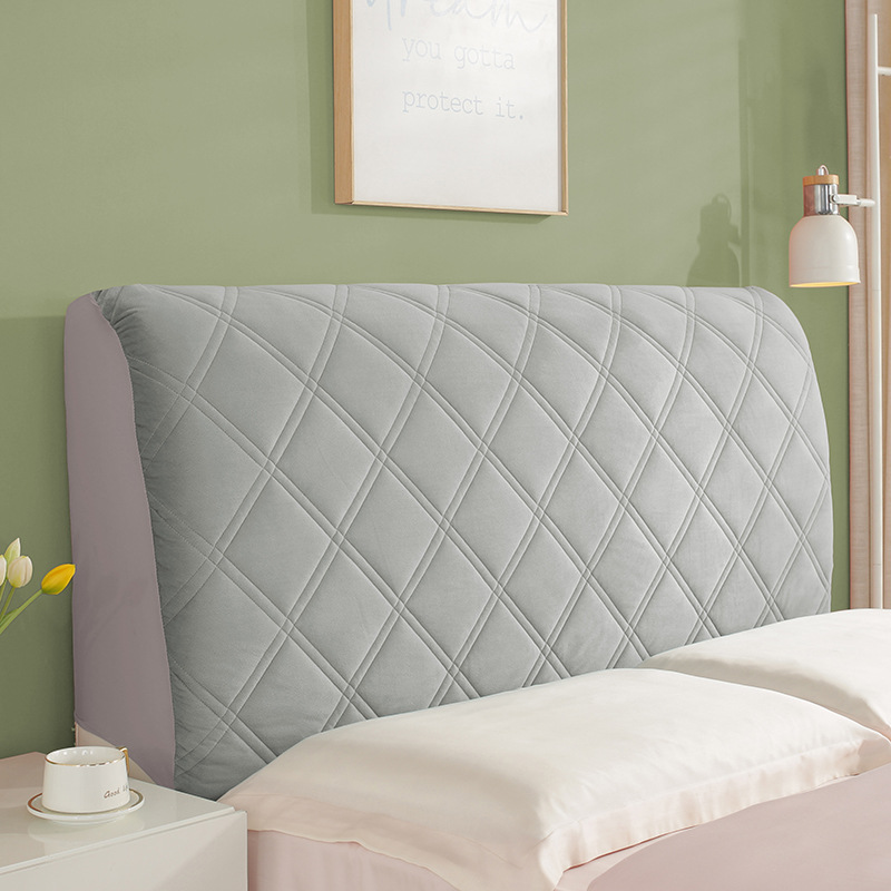 Picture of Quilted and Thickeneded High-End Bedside Cover with Wooden Bed Backrest, Soft Bag, All-Inclusive, Universal Four-Season Dust Cover