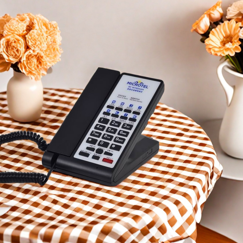 Picture of High-end hotel guest room special telephone hotel front desk telephone holder internal fixed phone guest room manufacturer