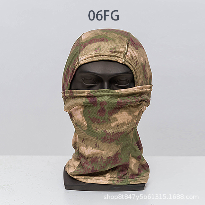 Picture of Cross-Border Summer Sun Protection Mask, Outdoor Cycling Dustproof Camouflage Headgear, Tactical Single-Hole Headgear, Headscarf for Fishing