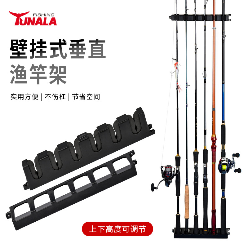 Small Plastic Fishing Rod Holder Storage Rack Fishing Gear Accessories Stand Portable Fishing Gear Storage