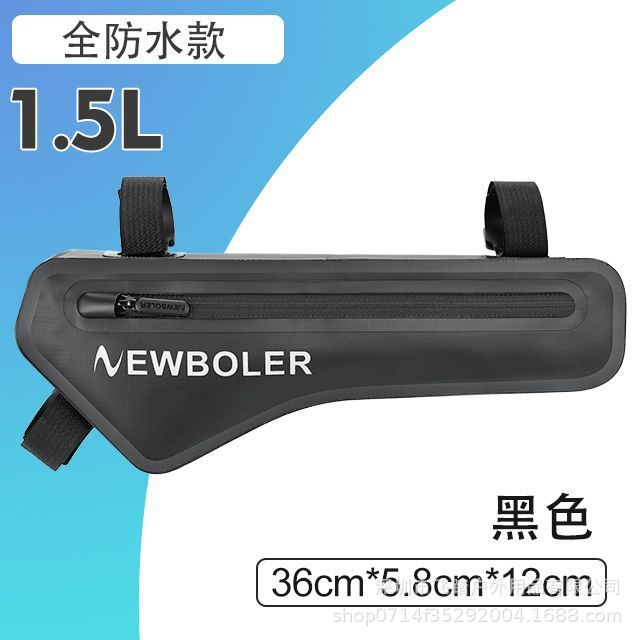 Picture of NEWBOLER full waterproof bicycle triangle bag road bike beam bag riding bag down tube bag riding equipment