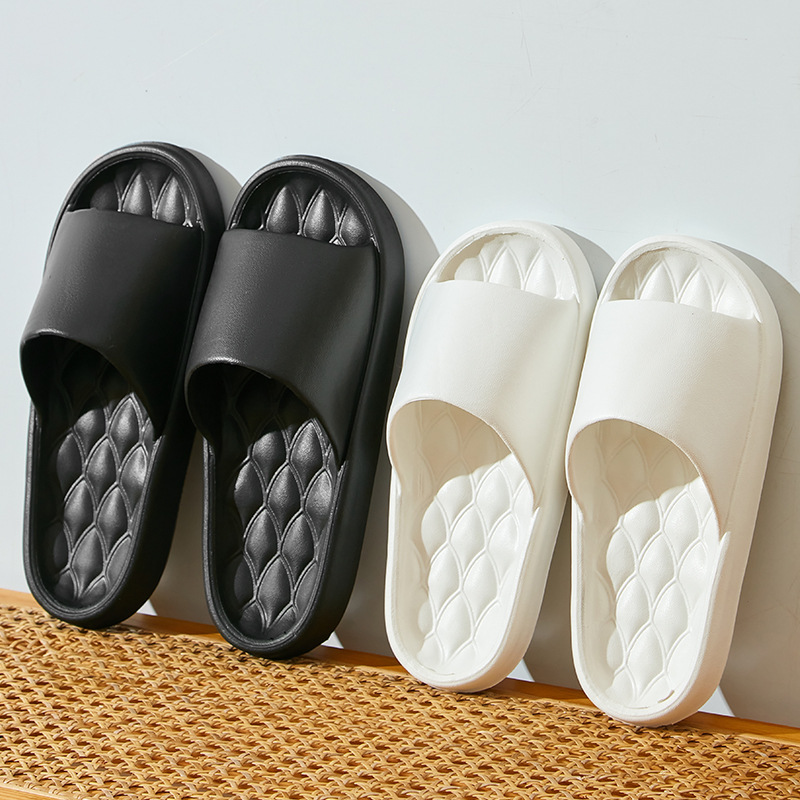 Picture of Slip-on slippers men's summer home bathroom bath non-slip couple home slippers