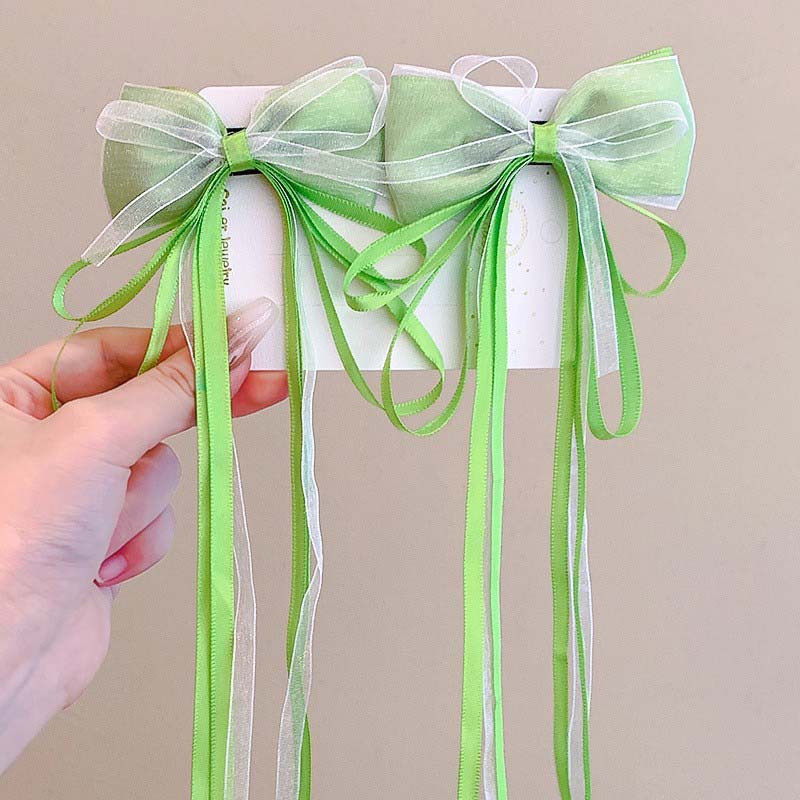 Picture of Children's Hairpin Headdress Little Girl Head Flower Cute Wig Braid Performance Bow Hairpin New Year's Eve Hair Accessories