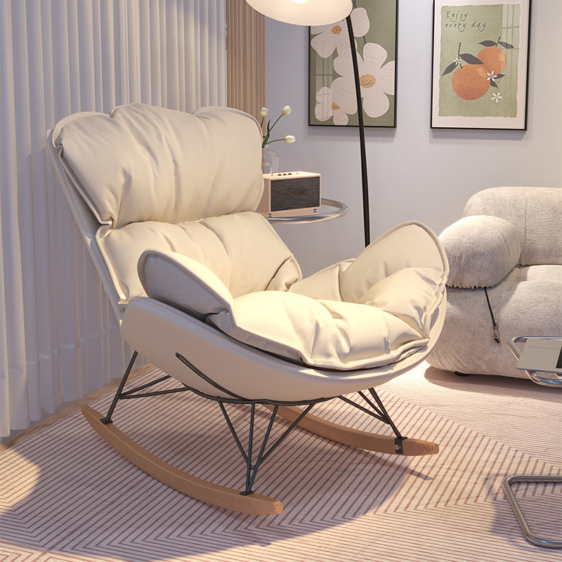 Wholesale Recliner Lunch Break Lazy Sofa Balcony Home Leisure Reclining and Sleeping Living Room Adult Sitting and Lying Dual-Purpose Rocking