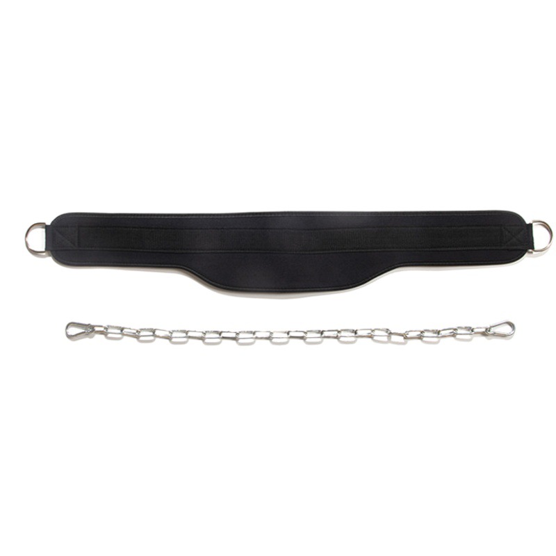 Fitness pull-up weight-bearing belt with iron chain hanging barbell fitness belt abdominal waistcoat line abdominal muscle