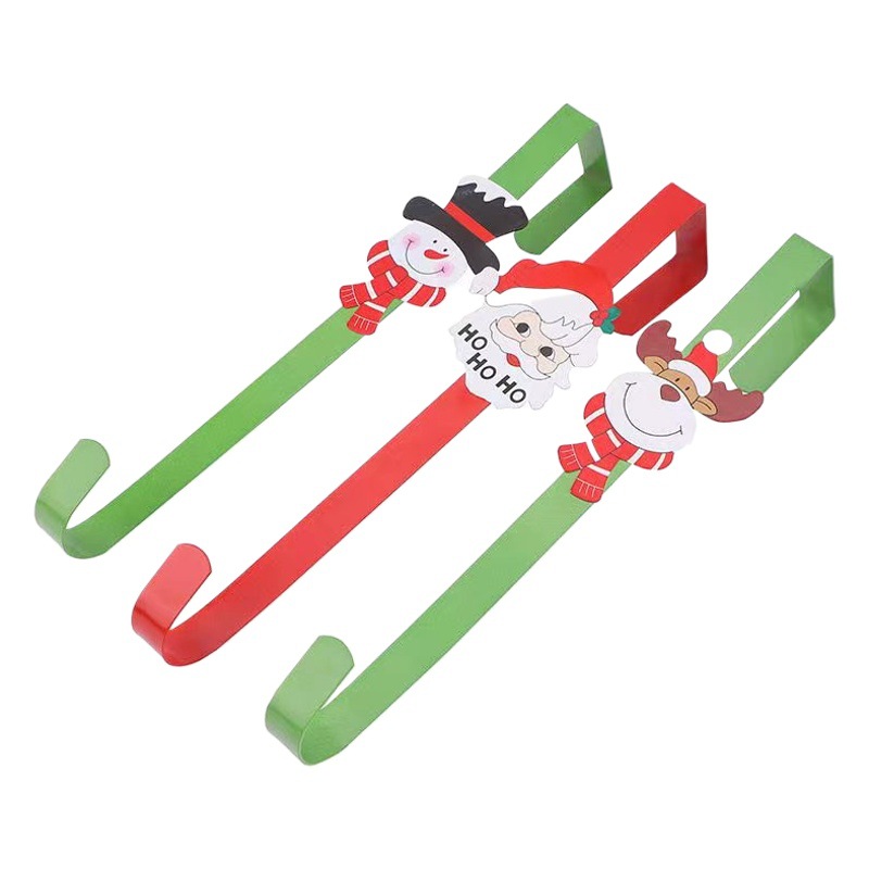 Cross-Border Metal Pendant Ornaments Christmas Tree Small Pendants Garland Wreath Door Hanging Christmas Hook Decorations