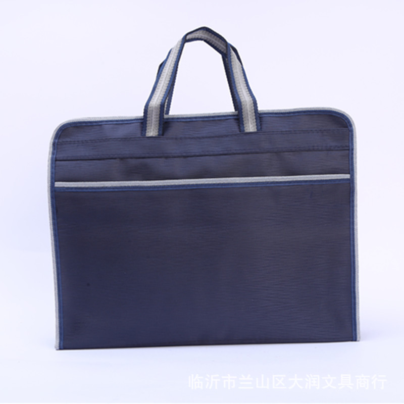 Picture of Manufacturer Produces Portable Double-Layer Widened Oxford Leather-Textured Document Bags, Briefcases, and Conference Bags, with the Option to Customize the Logo and Add Extra Thickness