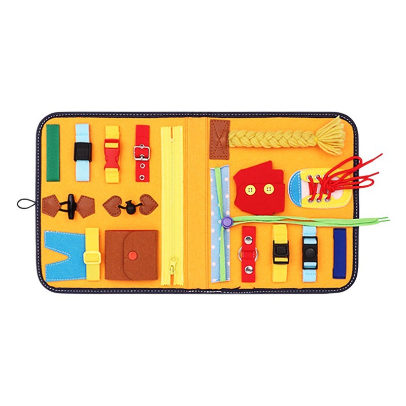 Montessori Children's Handheld Early Education Felt Busy Board Baby Dressing Smart Board New Infant Display Busy Edition