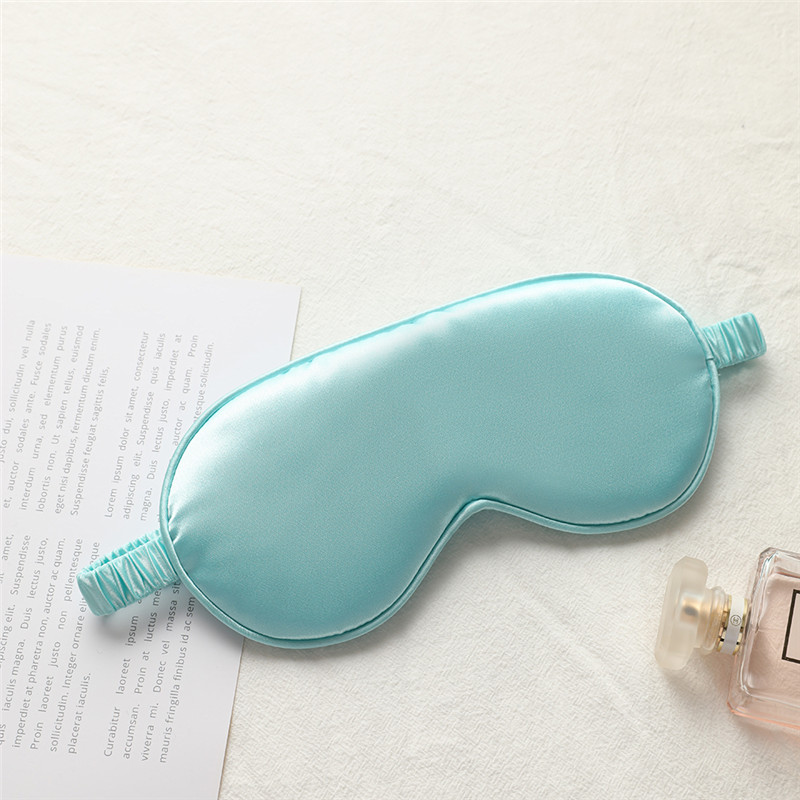 Picture of New double-sided artificial silk eye mask sleep elastic travel lunch break eye mask printed aviation eye mask wholesale