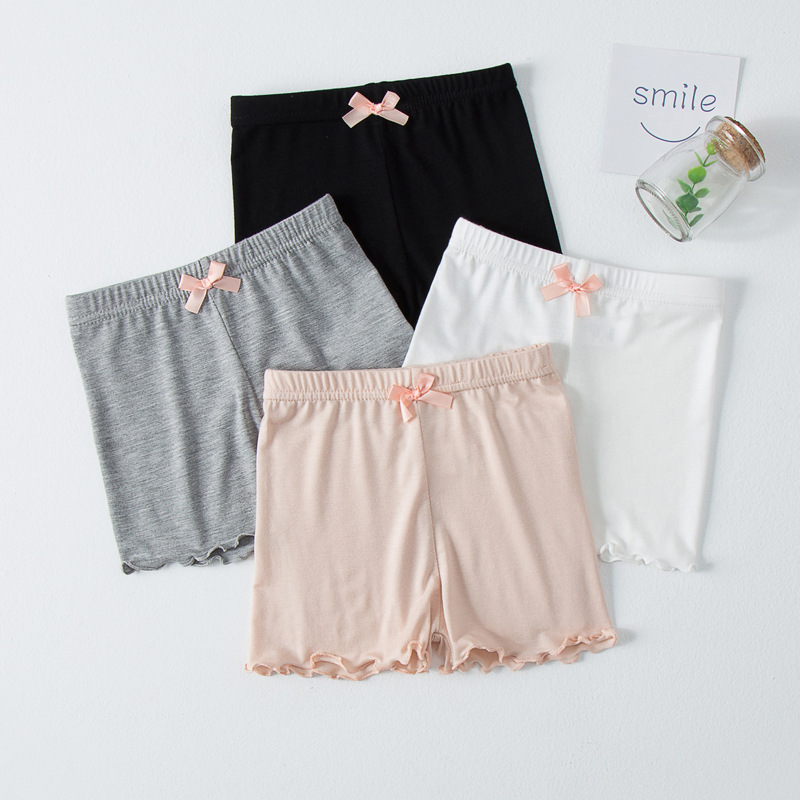 Picture of Girls' Safety Pants Summer Children's Thin Modal Insurance Pants Baby's Anti-running Light 3-point Pants Children's Shorts