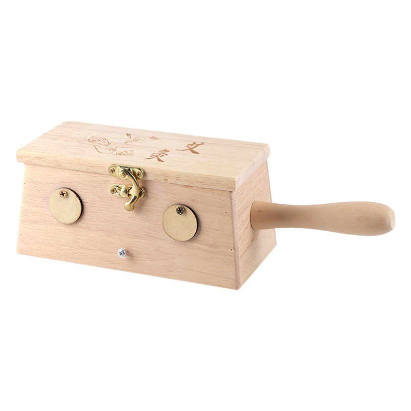Moxibustion box wholesale handle wooden moxibustion box Oak household suspension moxibustion moxa stick portable moxibustion box universal moxibustion box