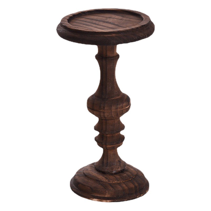 Picture of Wooden solid wood jewelry display rack necklace Buddha beads antique display props pine wood wholesale