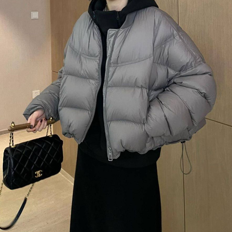 Winter Cotton Outwear for Women, Short Loose Bread Outwear for Small People, 2025 Fashionable and Versatile Thickeneded Cotton Jacket