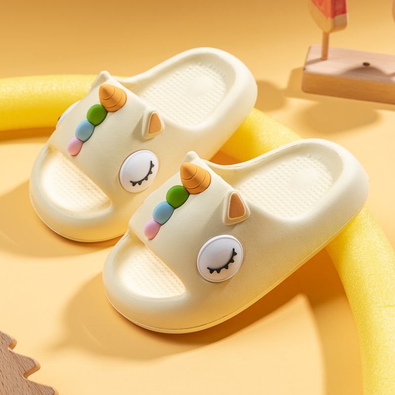 Children's Slippers Cartoon Unicorn Girl Home Eva Non-Slip Baby Slippers Summer Soft Bottom