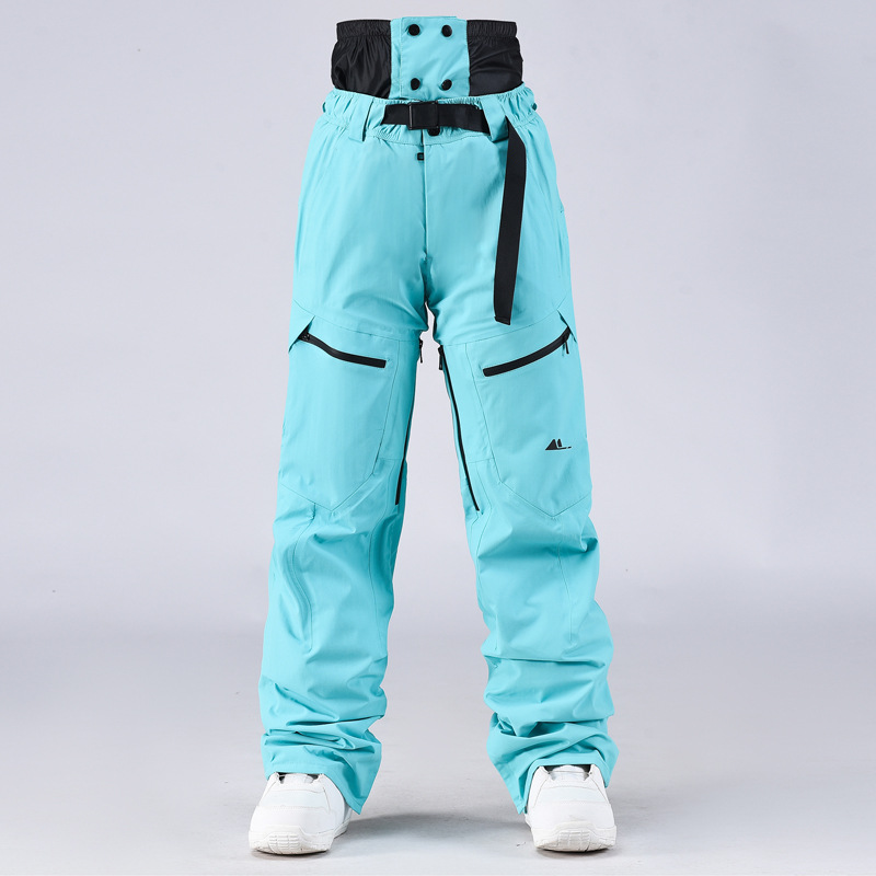 New outdoor sports windproof waterproof thermal single and double board skiing casual cotton snow pants e-commerce support distribution delivery