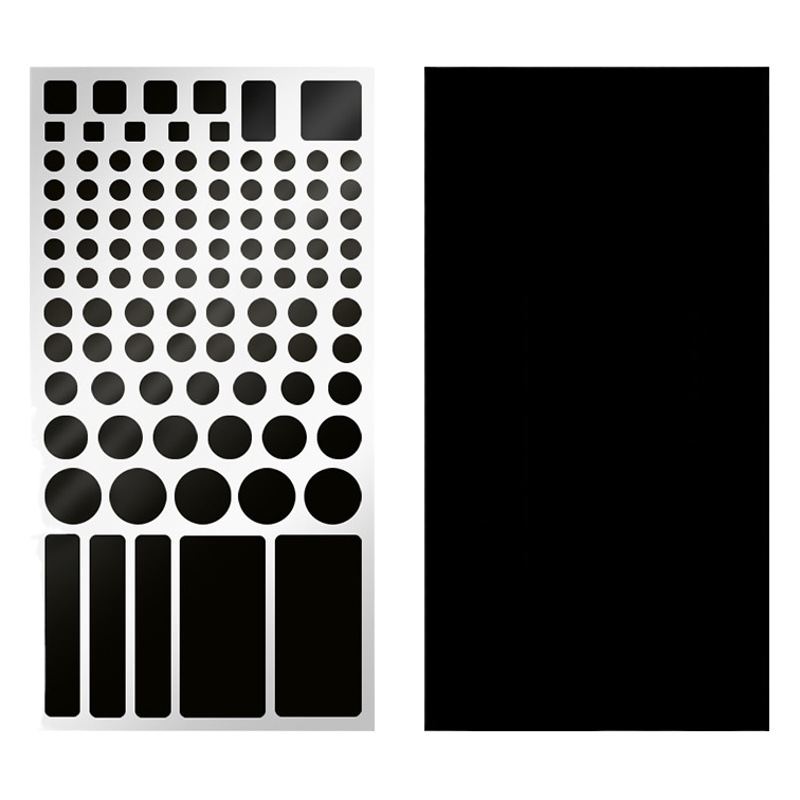 Cross-Border Hot Selling Black Light-Blocking Stickers Pet Anti-Vertigo Light-Blocking Stickers Light-Blocking Led Stickers Spot Wholesale Adhesive Backing