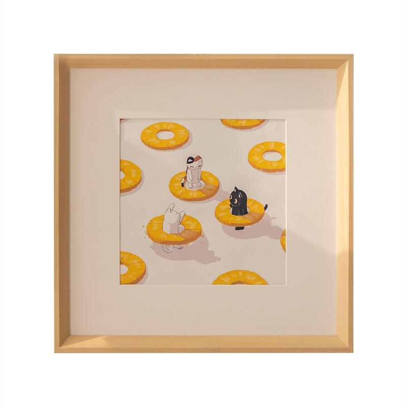 Picture of Square solid wood picture frame mounting solid wood large photo frame 33 38 50 any size frame picture frame outer frame wall hanging