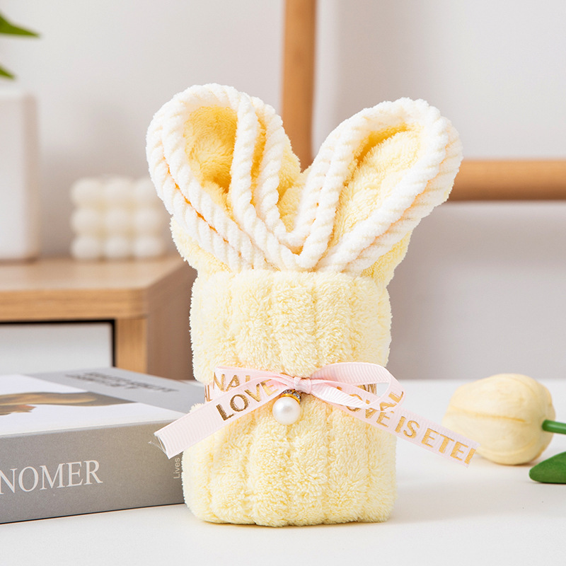 Picture of Hand gift rabbit towel cute shape birthday gift wedding gift kindergarten opening creative small gift