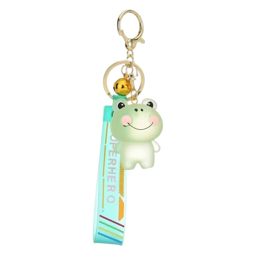 Cartoon Crystal Blush Animal Car Small Hanging Creative Animal Keychain Women's Cute Bag Pendant Key Chain