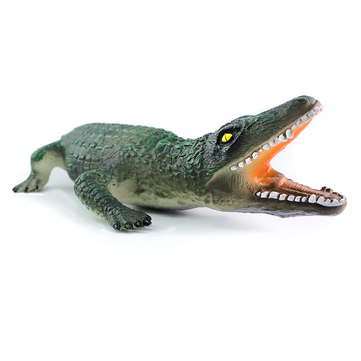 Picture of Simulation Crocodile Large Crocodile Model Soft Rubber Large Crocodile Simulation Model Toys Children's Toys Night Market Stall