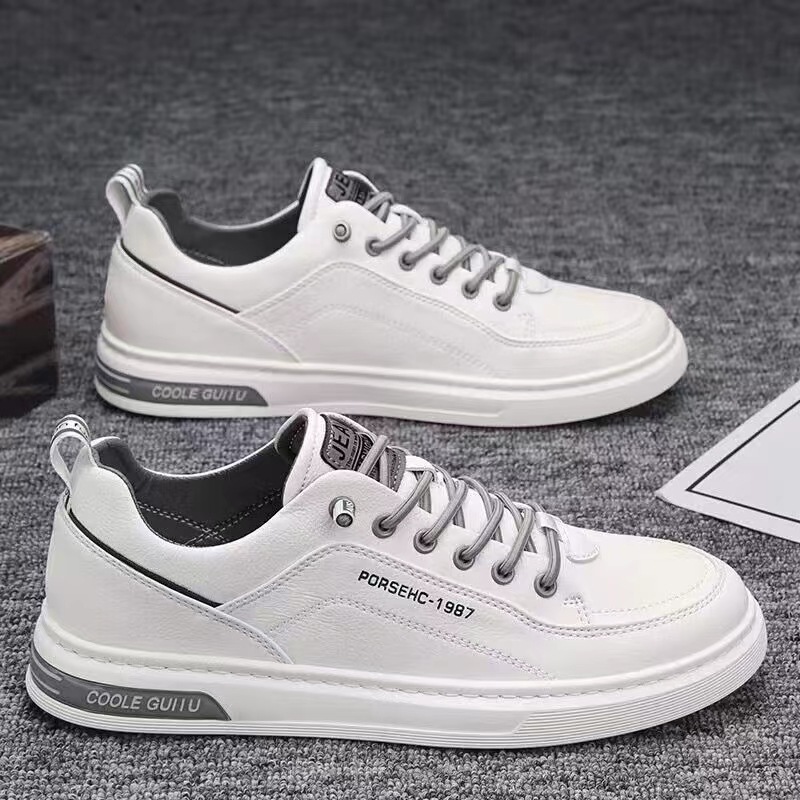 Picture of Men's Shoes 2025 New Summer Men's Casual Leather Shoes Korean Style Trendy Easiest for Match Sports Shoes Men's Small White Shoes