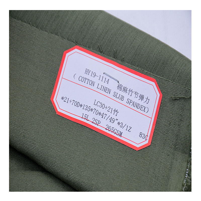 Cotton and Linen Bamboo Stretch Fabric Spring and Autumn Casual Pants for Men and Women Straight Leg Pants Fashion Women's Linen Cotton Cloth