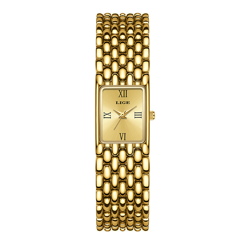 Picture of LIGE Cross-border New Casual Simple Small Square Quartz Watch Niche Exquisite Watch Elegant High-value Watch