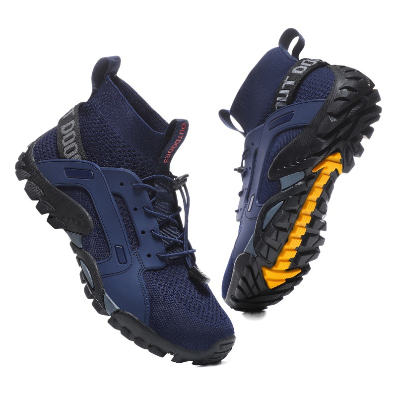 Outdoor Mountaineering Shoes Amazon Men's Large Size Tracing Shoes Outdoor Leisure Mountaineering Hiking Fishing Set Foot Wading Shoes