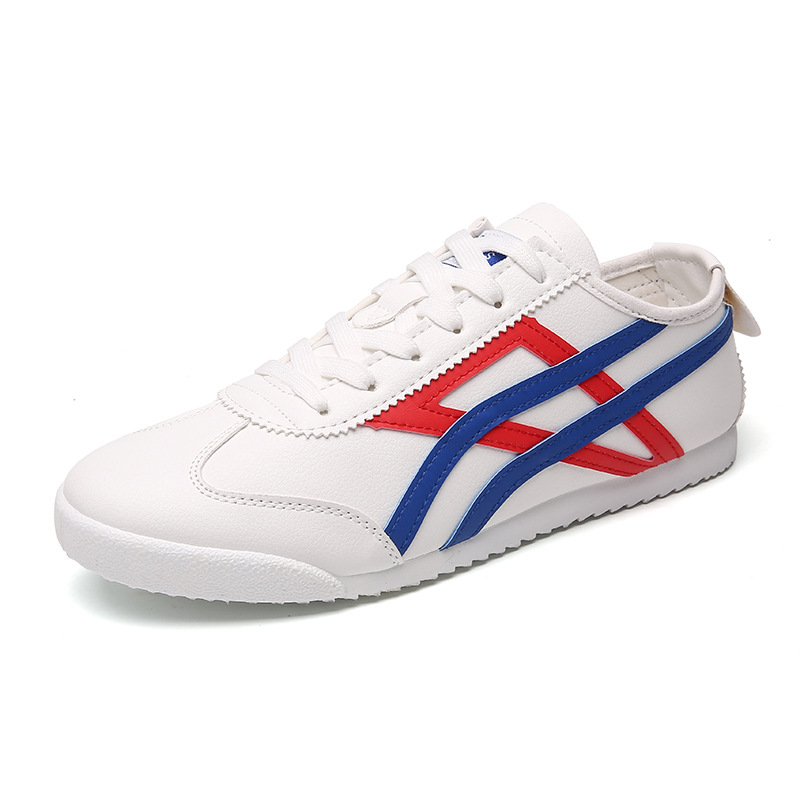 Picture of 2020 Autumn Leather White Shoes Korean Canvas Men's Shoes Casual Sports Forrest Gump Shoes Breathable All-match New Men's Shoes