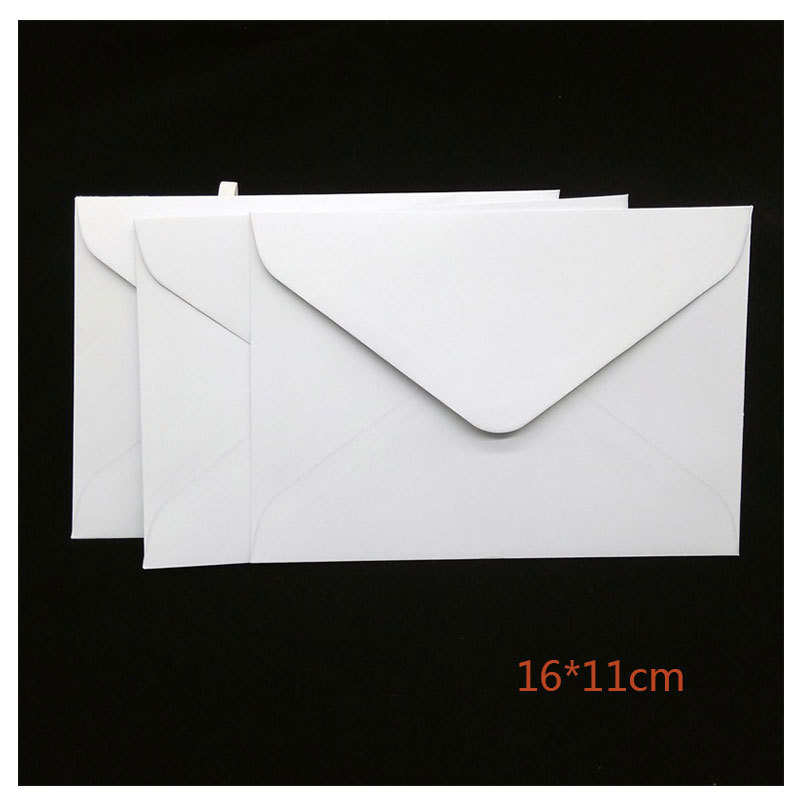 Picture of Factory spot envelope 16*11cm white envelope European envelope 120g white kraft paper greeting card envelope