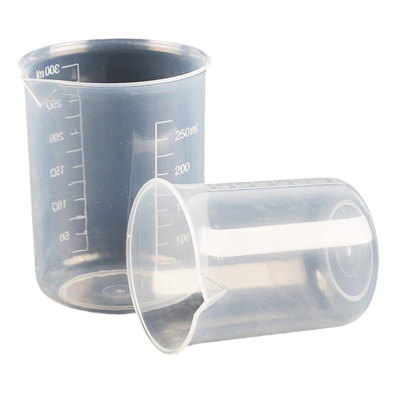 50ml Plastic Beaker 100ml Experimental Measuring Cup 500ml Handleless Measuring Cup 1000ml Double-Sided Graduated Cup