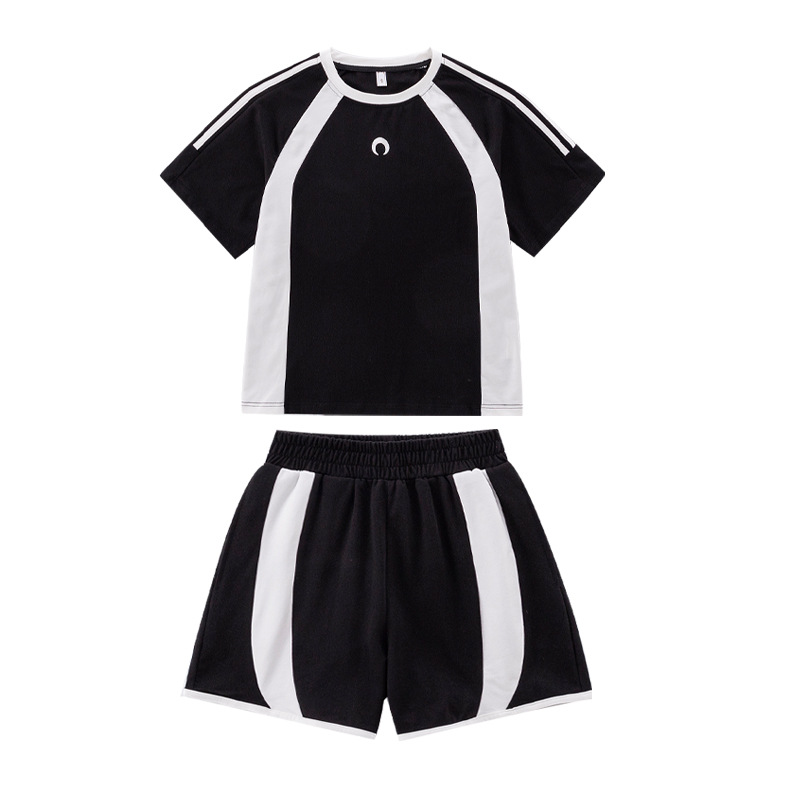 Picture of Sports suit Girls Summer 2025 New Big Kids Girls Western Style Short-sleeved Children's Summer Quick-drying Internet Popular Shorts