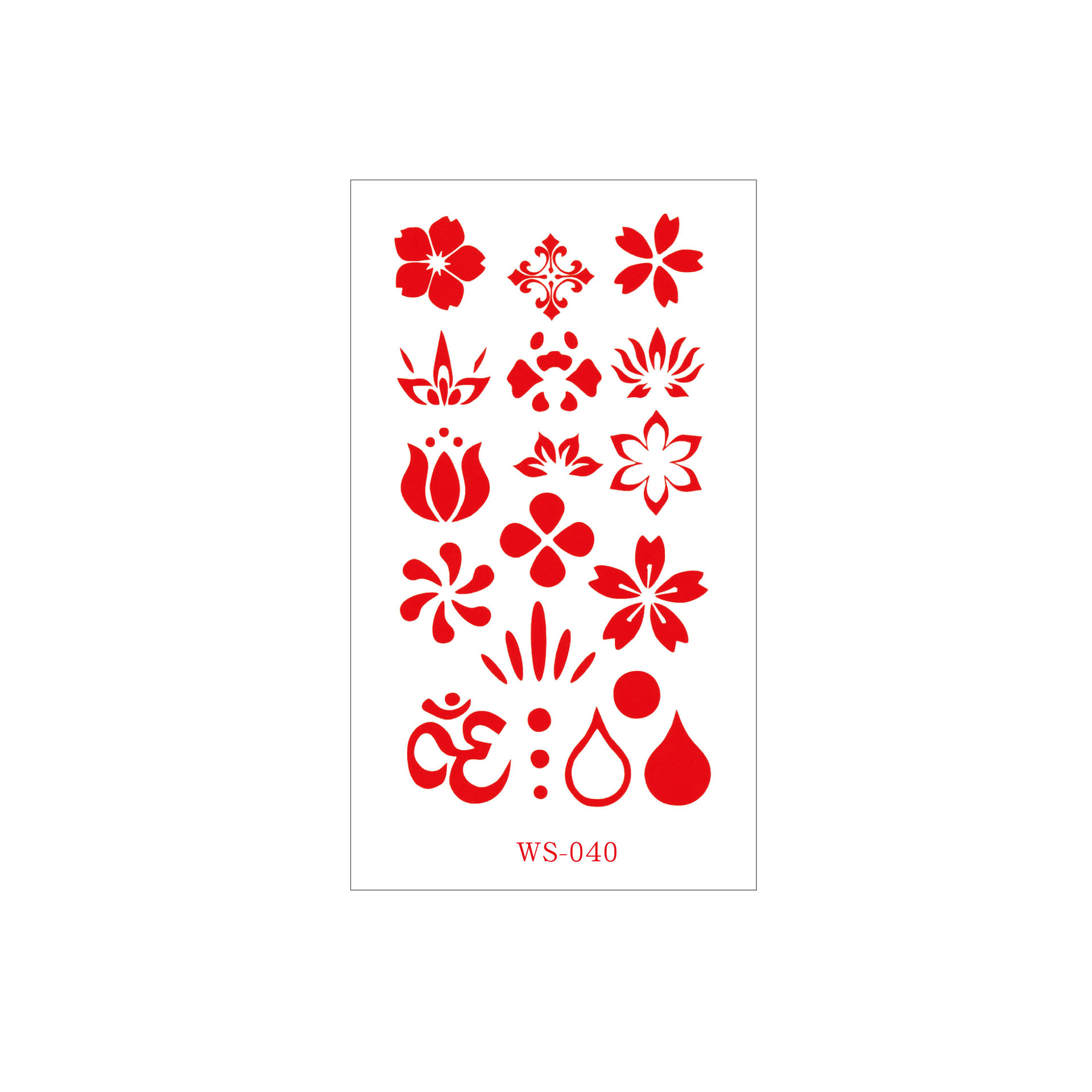 Picture of New Nezha Acrylic Face Tattoo Sticker Children's Forehead Print Eyebrow Sticker Waterproof Sweat Painted Face Sticker