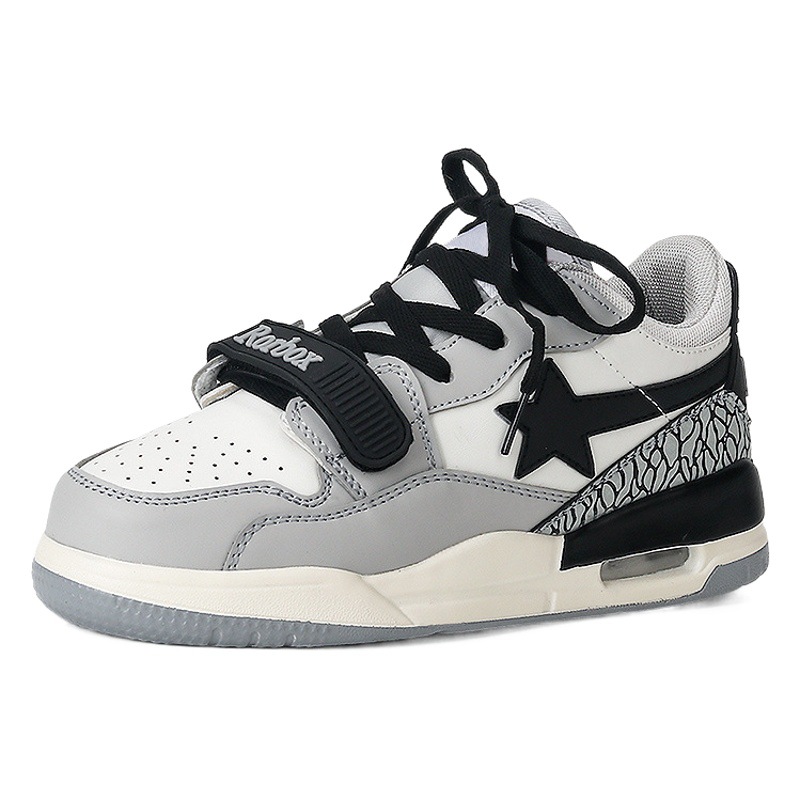New Versatile Couple Fashion Air Cushion Running Shoes for Men and Women National Trend Super Popular Ins Casual White Shoes Student Shoes