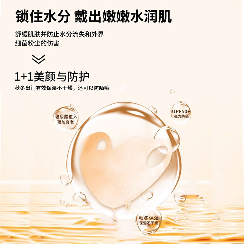 Picture of Summer Sun Protection Mask Outdoor Sunshade Anti-Uv Ice Silk Sun Protection Eye Corner Breathable Hyaluronic Acid Mask Wholesale