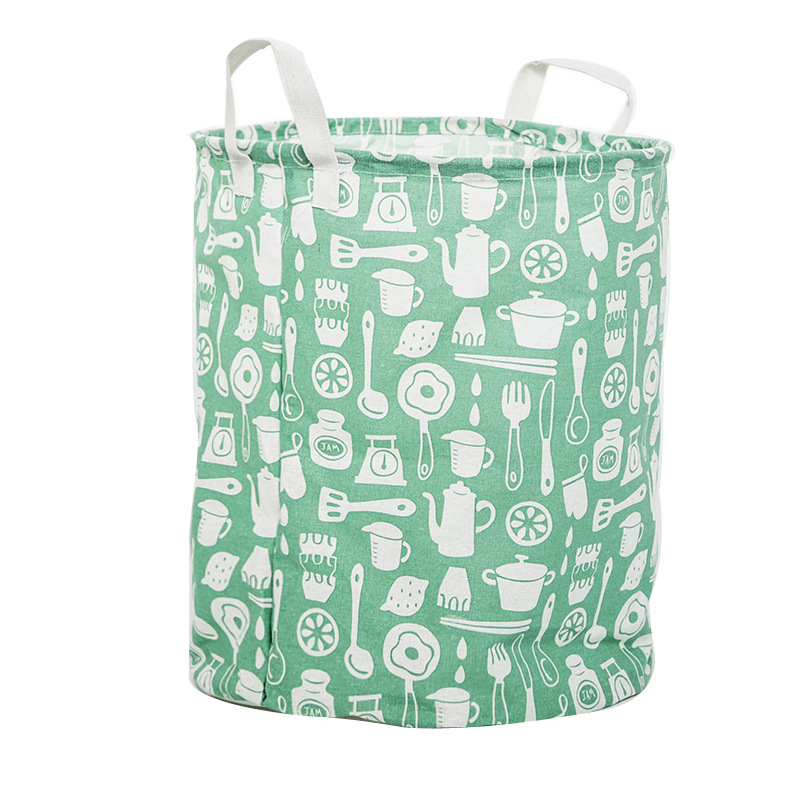Picture of Nordic style simple laundry basket fabric storage basket home laundry basket dirty clothes storage basket bathroom laundry basket