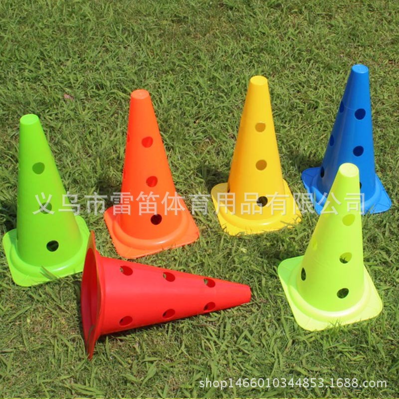 Picture of Football training sign barrel 38cm with hole sign barrel multi-function sign cone obstacle hurdles sensitive fence