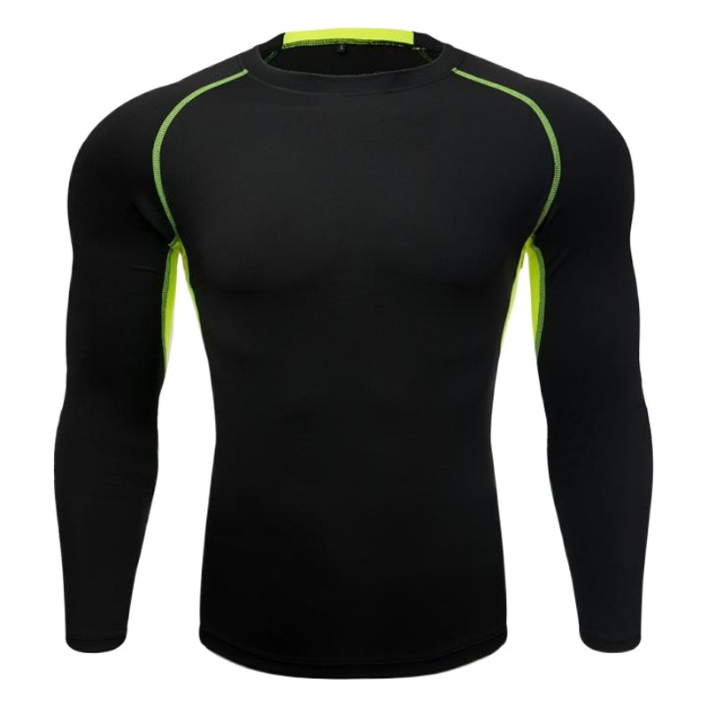 Tight Training Top Men's Quick-drying High-elasticity Sports Fitness Suit Long-sleeved Basketball Sweat-wicking T-shirt Base Tight Clothes