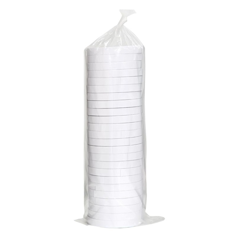Deli 30401 tissue double-sided tape 12mm * 10y * 80um (white)(24 rolls/bag) paper glue stationery wholesale