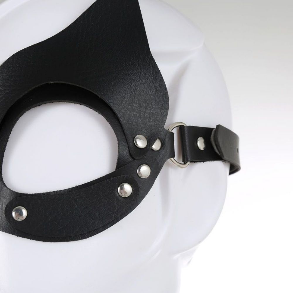 Picture of Cross-Border Sm Adult Toys Nightclub Party Performance Mask Leather Sexy Cat Female Mask Accessories One Piece Available for Wholesale