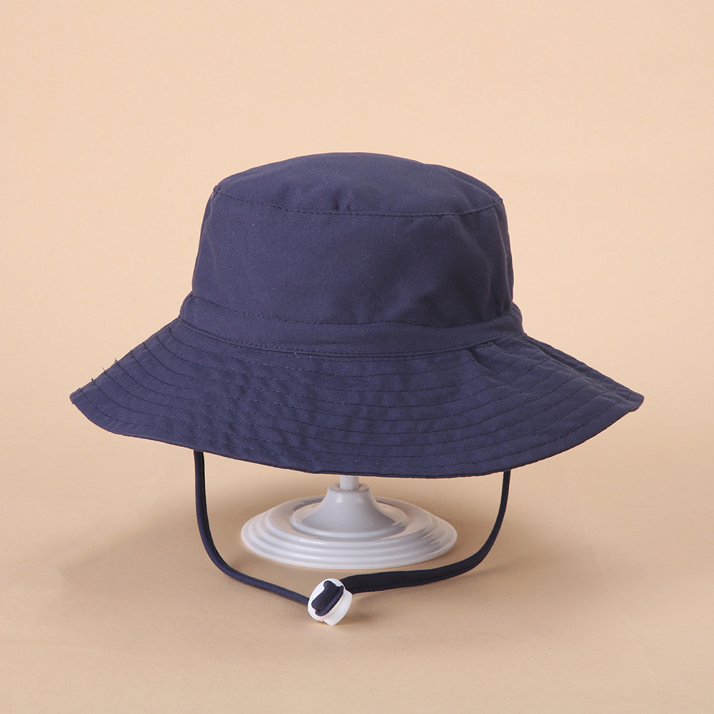 Picture of Spring and summer European and American new sun hat for boys and girls baby breathable quick-drying beach hat for children sunscreen adjustable fisherman hat