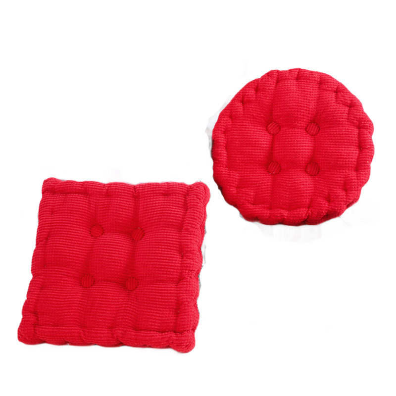 Picture of Manufacturer Wholesale Solid Color Corduroy Corn Kernel Cushions Japanese Square Round Chair Cushions Student Chair Cushions Futon